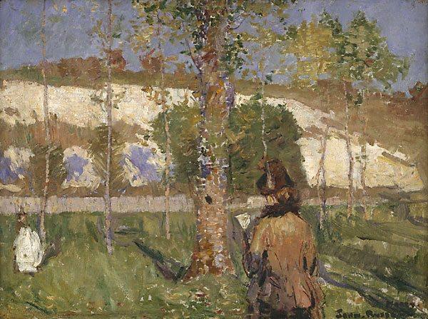 John Peter Russell Loing at Moret oil painting image